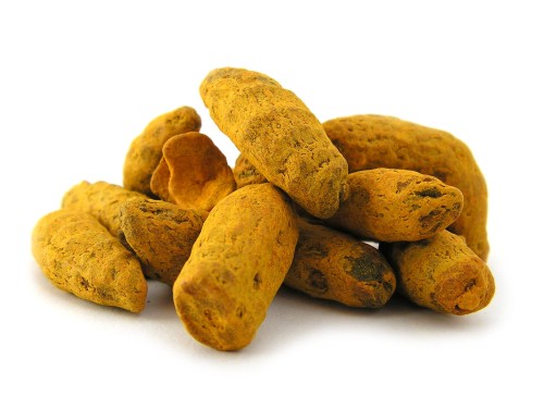 Suszone kłącza kurkumy