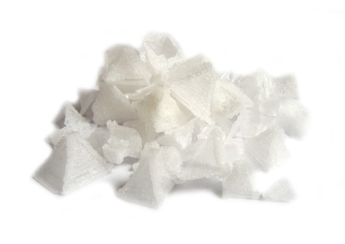 Kwiat soli morskiej w kształcie piramidek - biały